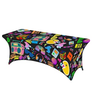 90s Party Table Covers, 90s Party Decorations, 90s Baby Party Rectangular Table Decor, 90s Party Favors, 90s Theme Birthday