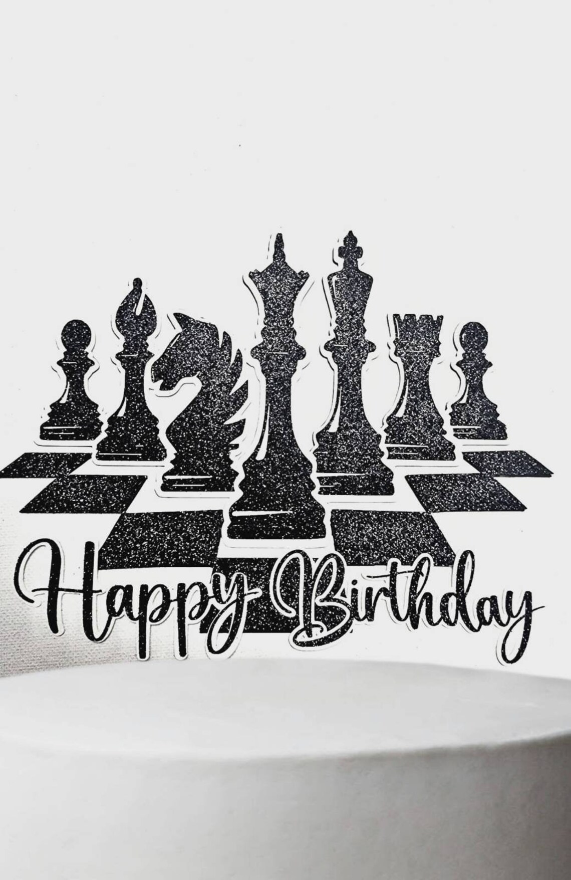 Chess Cake Topper Chess Themed Custom Party Topper Chess - Etsy