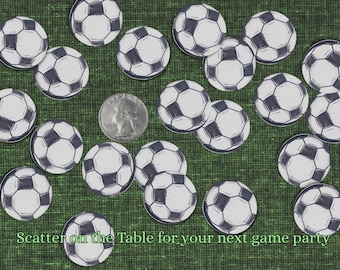 Confeti deportivo de fútbol, decoración para fiesta de cumpleaños de fútbol, fiesta de partido de fútbol, fiesta temática de fútbol, esparcir confeti de fútbol para mesa, fiesta para ver partidos de fútbol