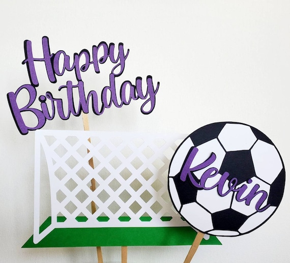 Soccer Cake Topper & Party Decorations - Football Theme Sports Decor For Birthday Celebrations