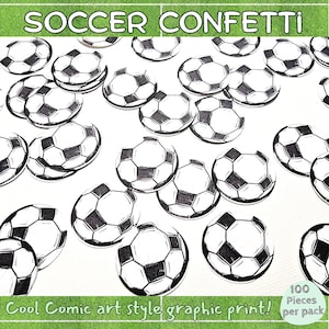 Soccer Ball Confetti, Soccer Birthday Party Decor, Soccer Game Party, Soccer Themed Party, Soccer Table Scatter, Soccer Team Watch Party