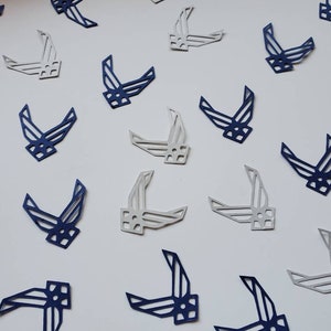 Airforce Confetti, Military Confetti, Blue Airforce Confetti, Farewell, Airforce Deployment or Homecoming Decor