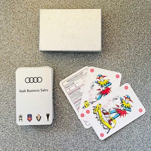 Promotiespeelkaarten voor Audi vintage auto's