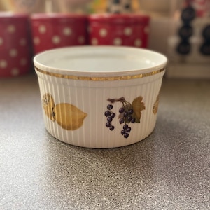 Vintage Royal Worcester Evesham grote souffléschaal