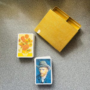 Cartas de baralho Piatnik Vincent van Gogh da década de 1990