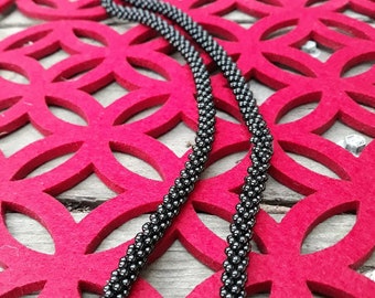 Black beaded dance necklace (kjostek for folk dancing)