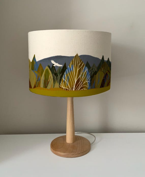 Lampshade Buzzard & Pine / original design