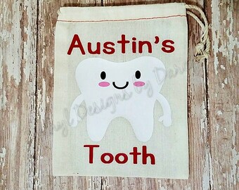 Personalized Tooth Fairy Pouch - Lost Tooth Pouch - Tooth Bag - Kid gift - Teeth - Kid's teeth - Lost Tooth - Baby teeth - Custom child gift