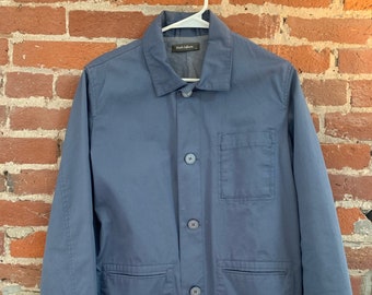 Emile Lafaurie Chore Work Jacket Size M Light Blue Medium French Laundry