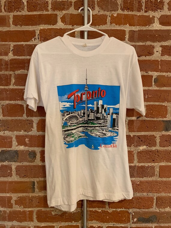 Vintage "Toronto Tourist Shirt" Screen Stars White