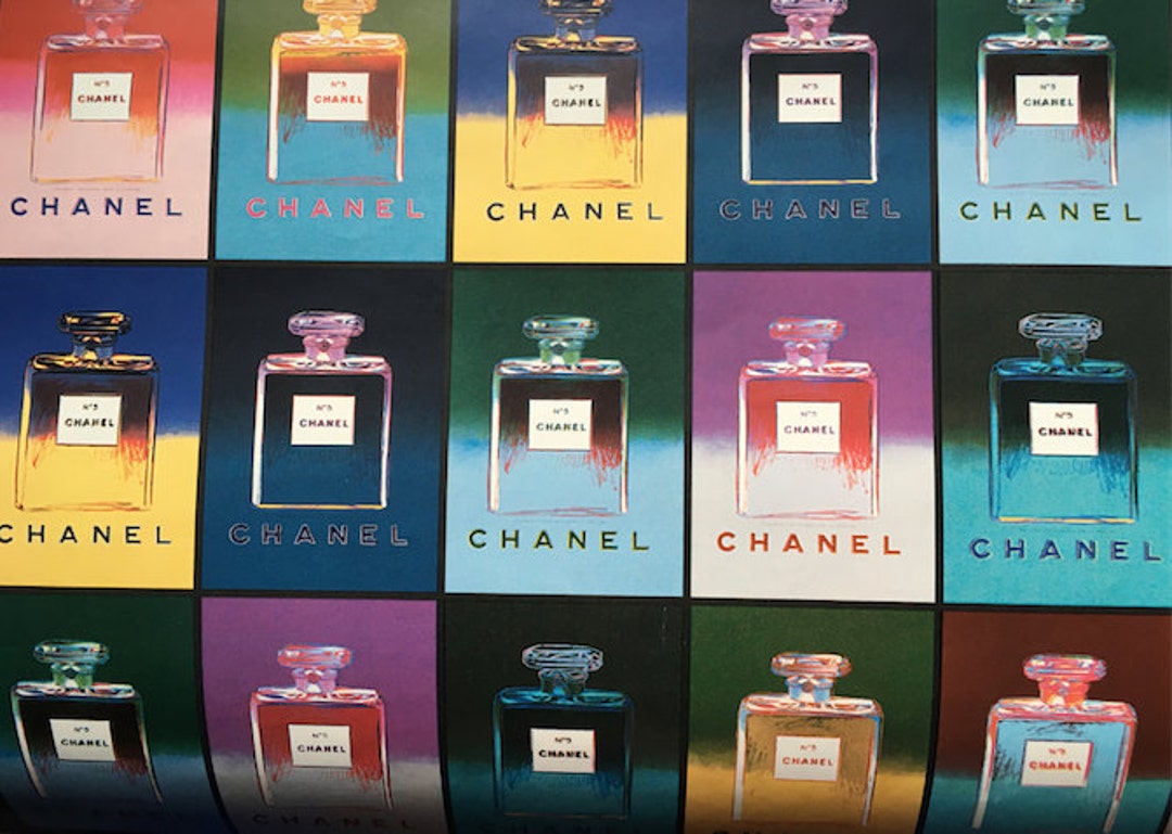 Chanel Andy Warhol Wrapping Paper Authentic Etsy