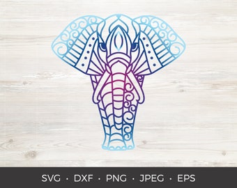 Download Elephant Mandala Svg Etsy