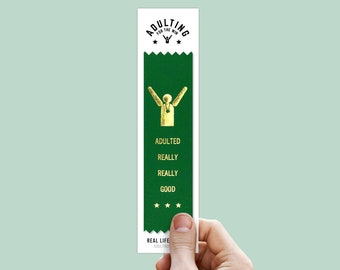 Funny Award Ribbon - Adulted Really Good / Adulting Ribbons / Adulting Awards / AdultingFTW / Ribbons For Adults / Novelty Ribbons / Joke