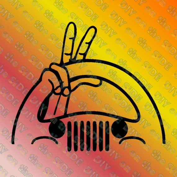 Download SVG Jeep Wave Peace Fingers Steering Wheel Instant Download | Etsy