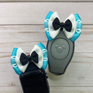 2&quot; Alice Inspired Magic Band Bow / Disney Magic Band Bow Alice in Wonderland / Mini Hair Bow