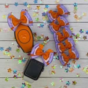 2&quot; Mini Bow Figment / Epcot Magic Band Bow / Mini Hair Bow