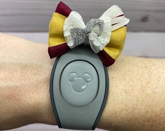 2" Captain Hook Magic Band Bow / Disney Magic Band Bow Peter Pan / Mini Hair Bow