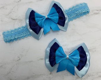 3" Ariel Princess The Little Mermaid Hair Bow for Toddler / Baby