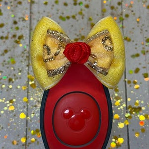 Princess Belle Hair Bows - Etsy display picture 1