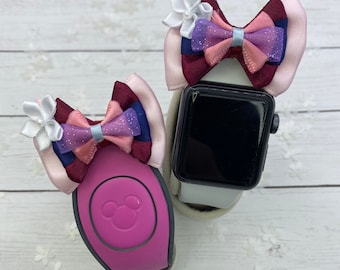 2" Mini Bow Princess Mulan / Disney Princess Magic Band bow / Mini Hair Bow