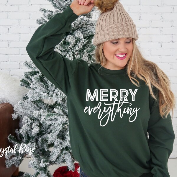 Merry Everything Sweater Etsy