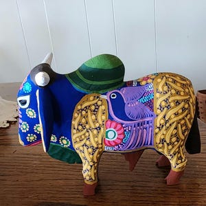 Vintage Mexican Folk Art Signed by a well known artist Carmelog.