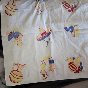 Vintage Fiesta Cotton Tablecover