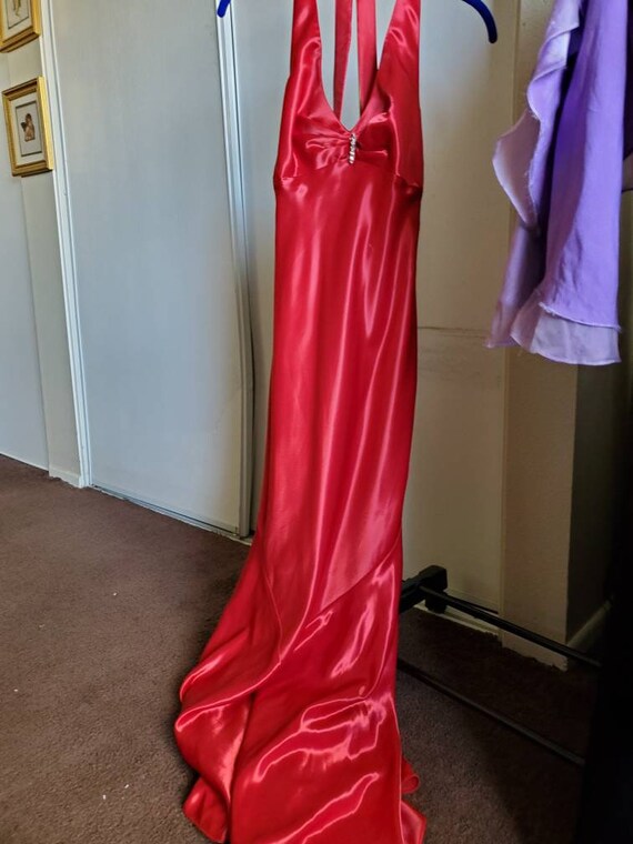 Beautiful Red Long Gown. worn 1X - image 5