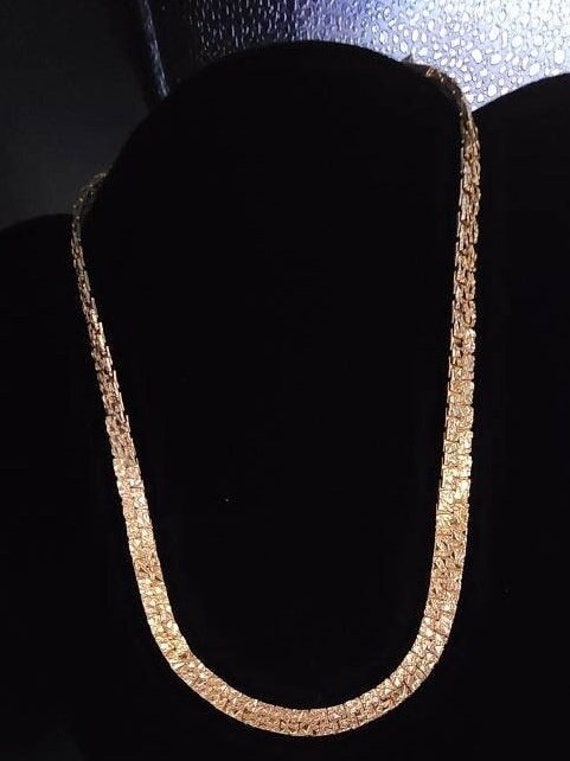 Gorgeous Matching Gold Plated Necklace and Matchin