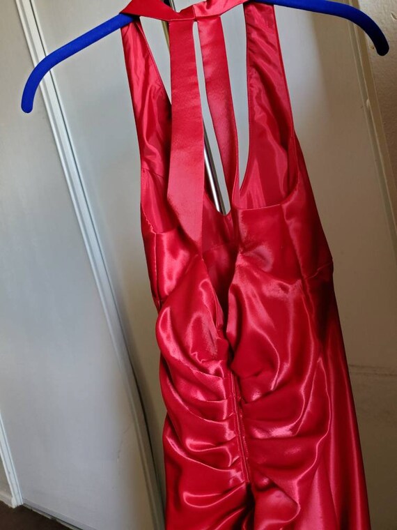 Beautiful Red Long Gown. worn 1X - image 4