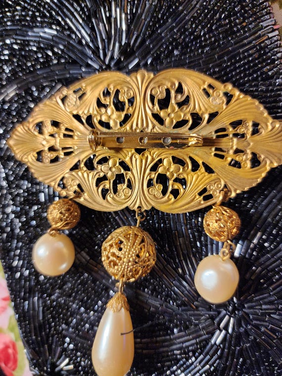 Miriam Haskell style brooche - image 3