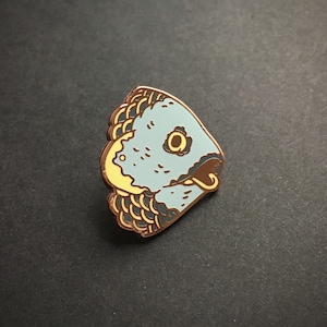 Wicker Man Fish Mask Pin