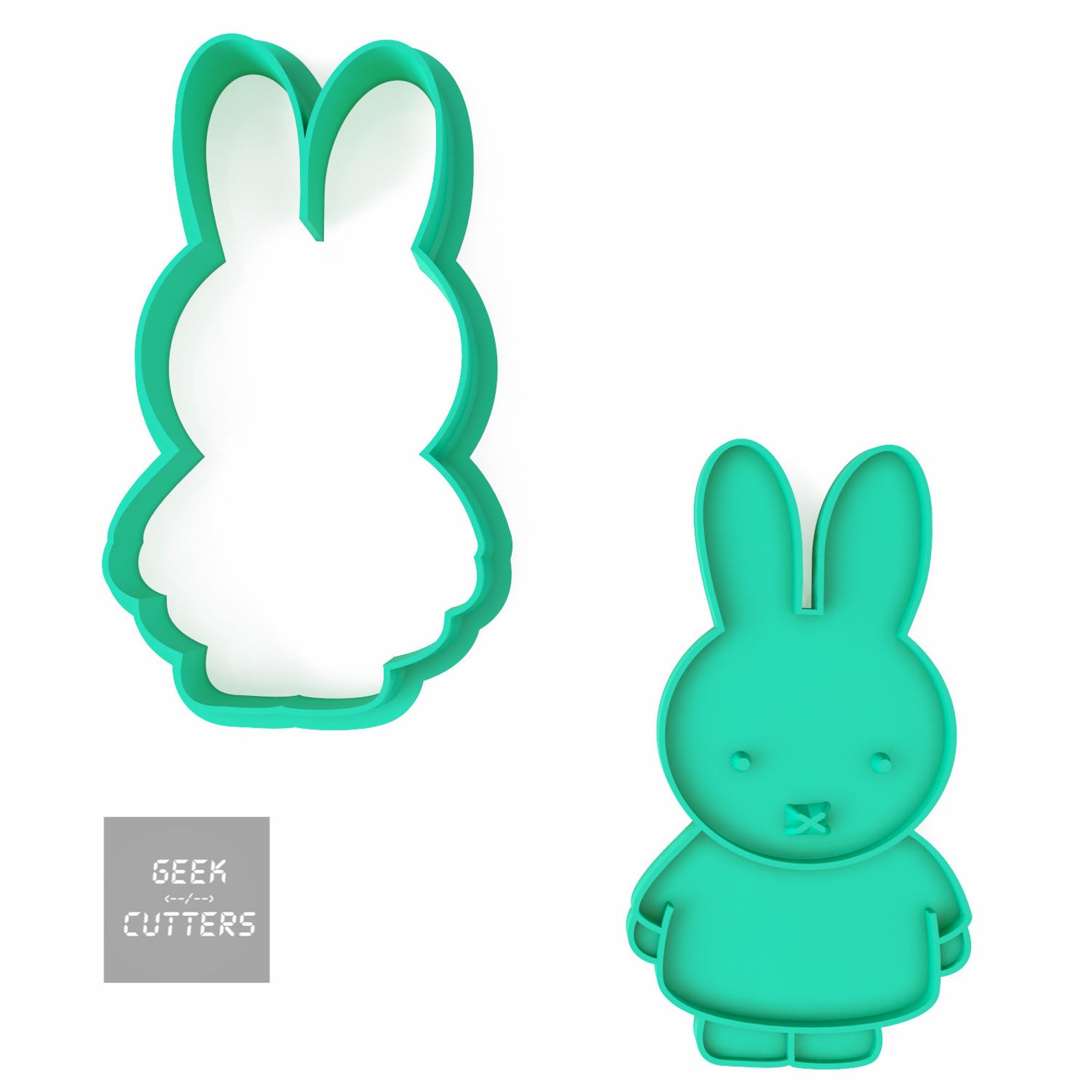 Miffy Rabbit Cookie Cutter Dishwasher safe option 3D Etsy
