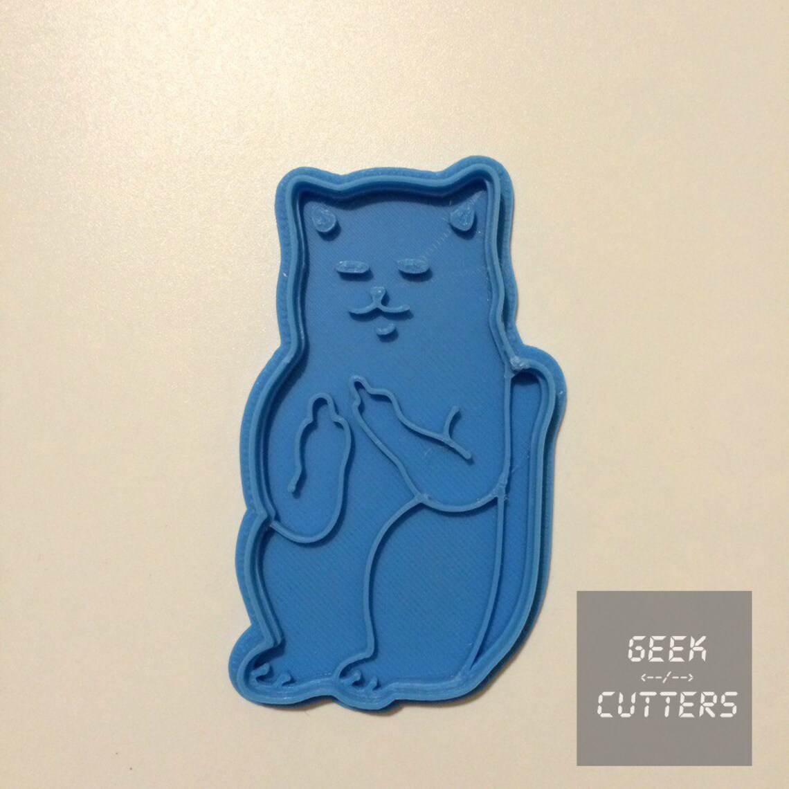 Cat Middle Finger Cat Flip Bird Cookie Cutter Dishwasher