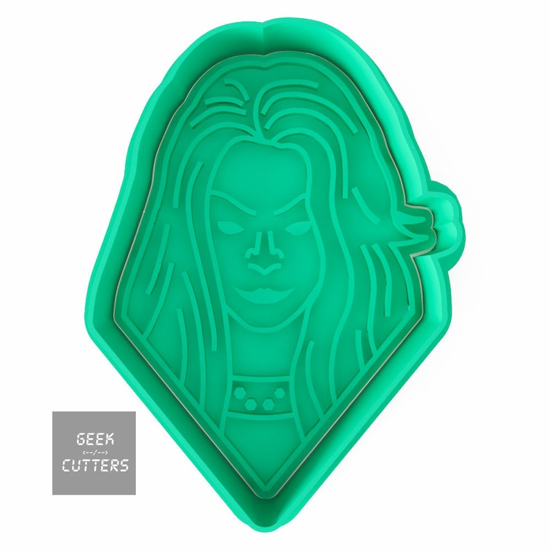 Gamora Cookie Cutter *Dishwasher safe option* 3D Printed Guardians of the Galaxy