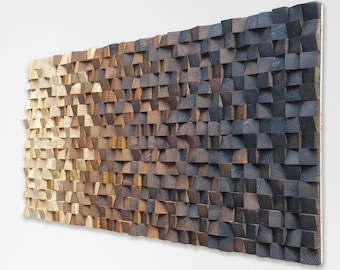 Holz Wand Kunst groß, Holz Wand Dekor modernes rustikales Stück, dekorative Wandkunst für zu Hause, Wohnzimmer Dekor, Holzwand Dekor