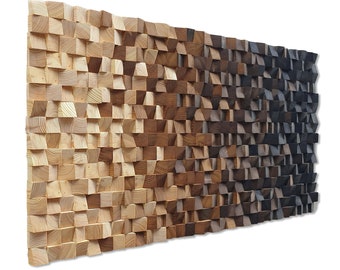 Holz Wand Dekor groß, Holz Wand Dekor modernes rustikales Stück, Holz Wand Mosaik für Wohnzimmer Dekor, Holz Wand Kunst, Holz Wand Dekor