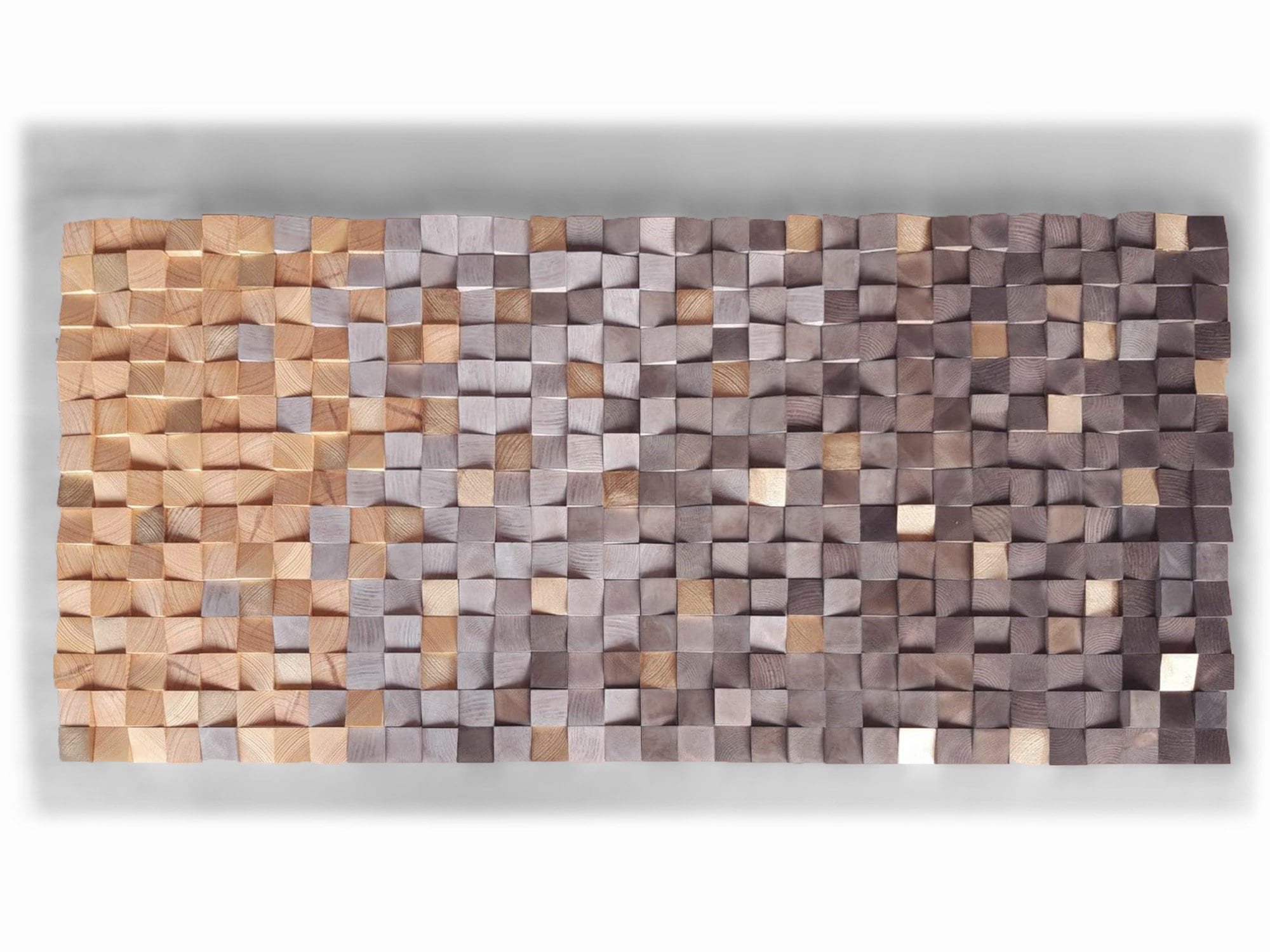 Wooden wall art for modern rustic decor, gray and grilled tones, wooden wall decor for the living room.