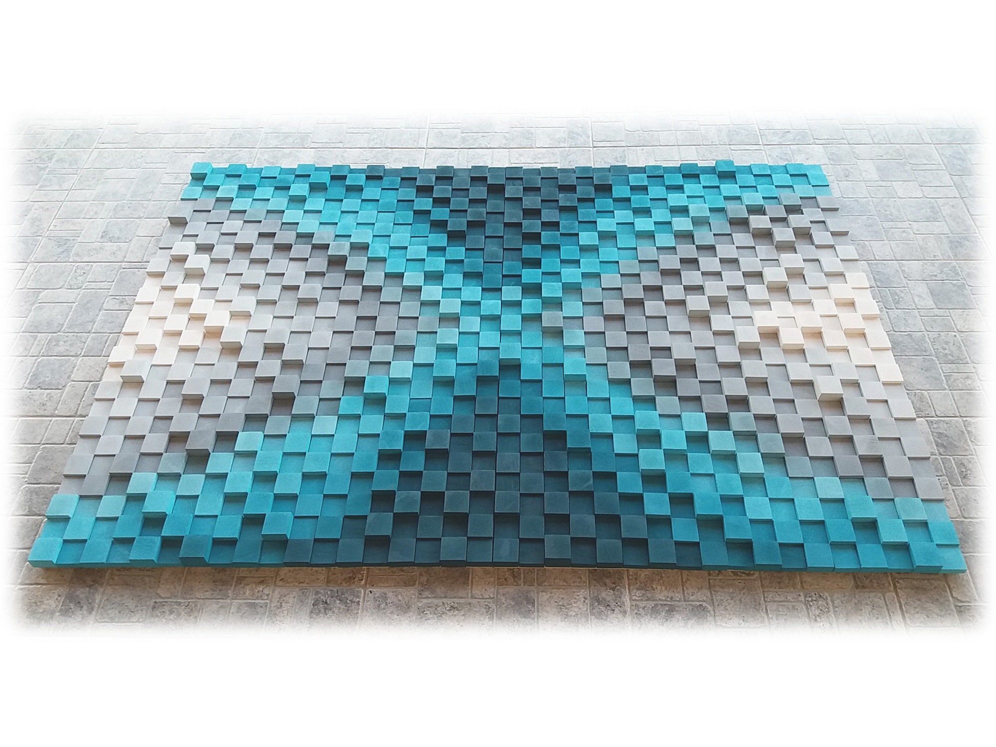 Large wall sculpture large wood art wall hanging in shades Etsy