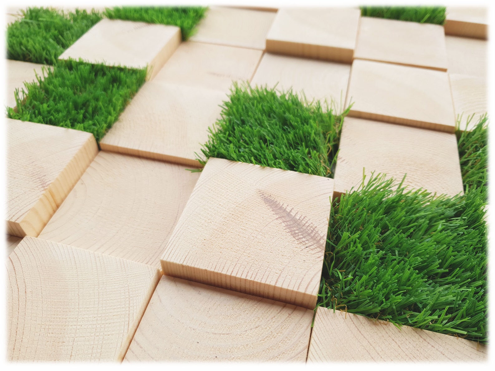 Vertical Garden Wall Art With Touches of Artificial Greenery Etsy