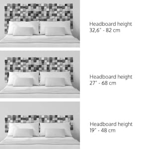 Wood headboard king size for contemporary decor, modern wood furniture for home decor, large wood wall decor for modern living area decor image 8