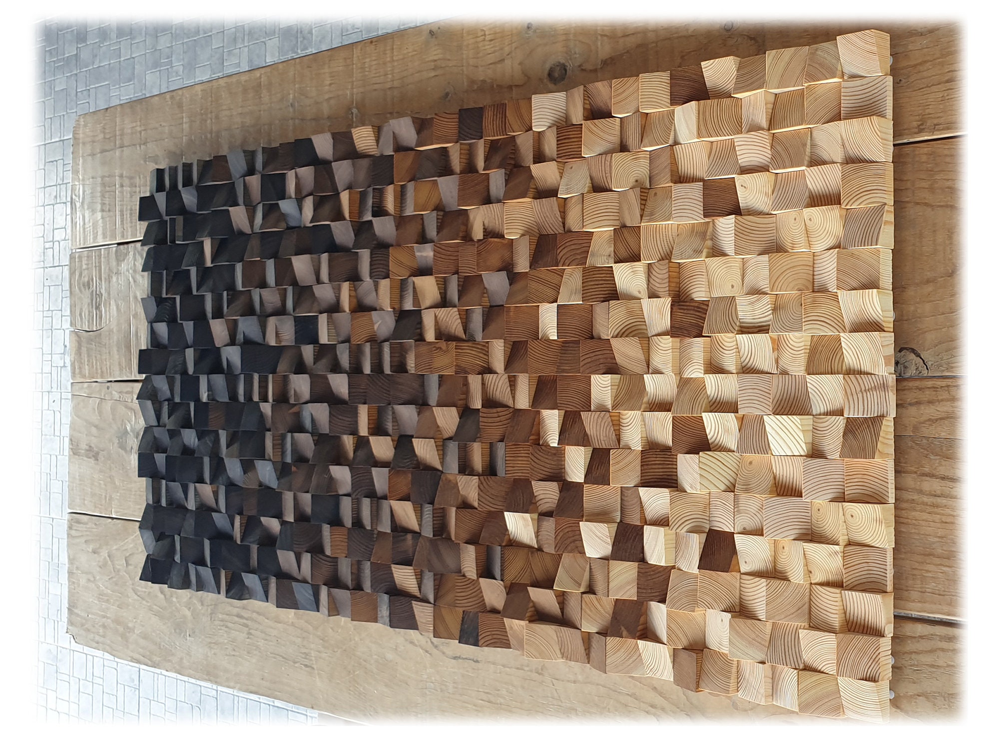 Wood Wall Art Large Size Wooden Wall Decor Modern Rustic - Etsy UK