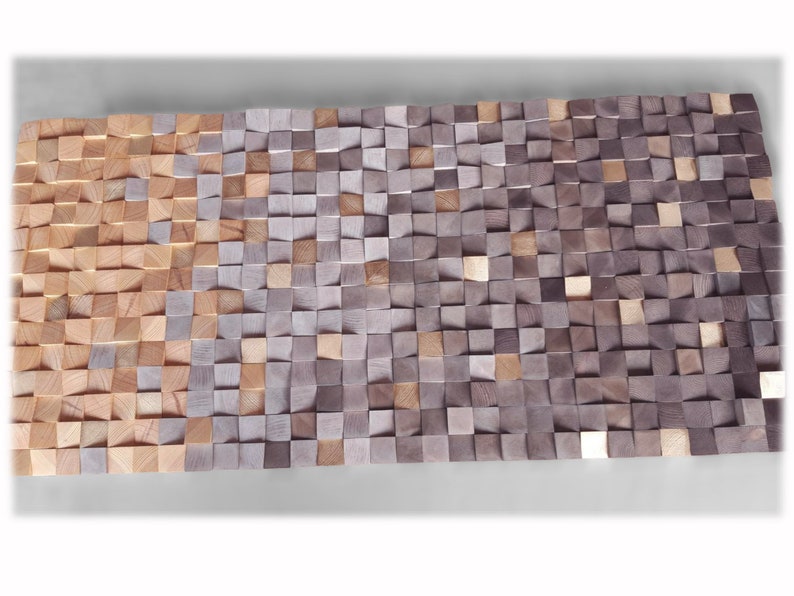 Wooden Wall Art for Modern Rustic Decor Gray and Toasted Etsy