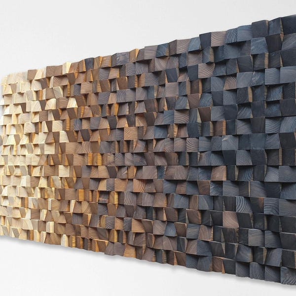 Houten muurkunst groot formaat, houten wanddecor modern rustiek stuk, decoratieve muurkunst voor thuis, woonkamerinrichting, houten wanddecor