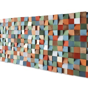 Large Wooden Wall Art, Multicolor wall art for Natural Decor, Abstract Painting wall art, original wall art painting, Perfect gift for mom