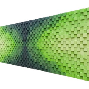 Large wood wall art, green extra large wall art, modern wood decor, lodge wall art, fresh office decor, rustic decor, large wood wall art