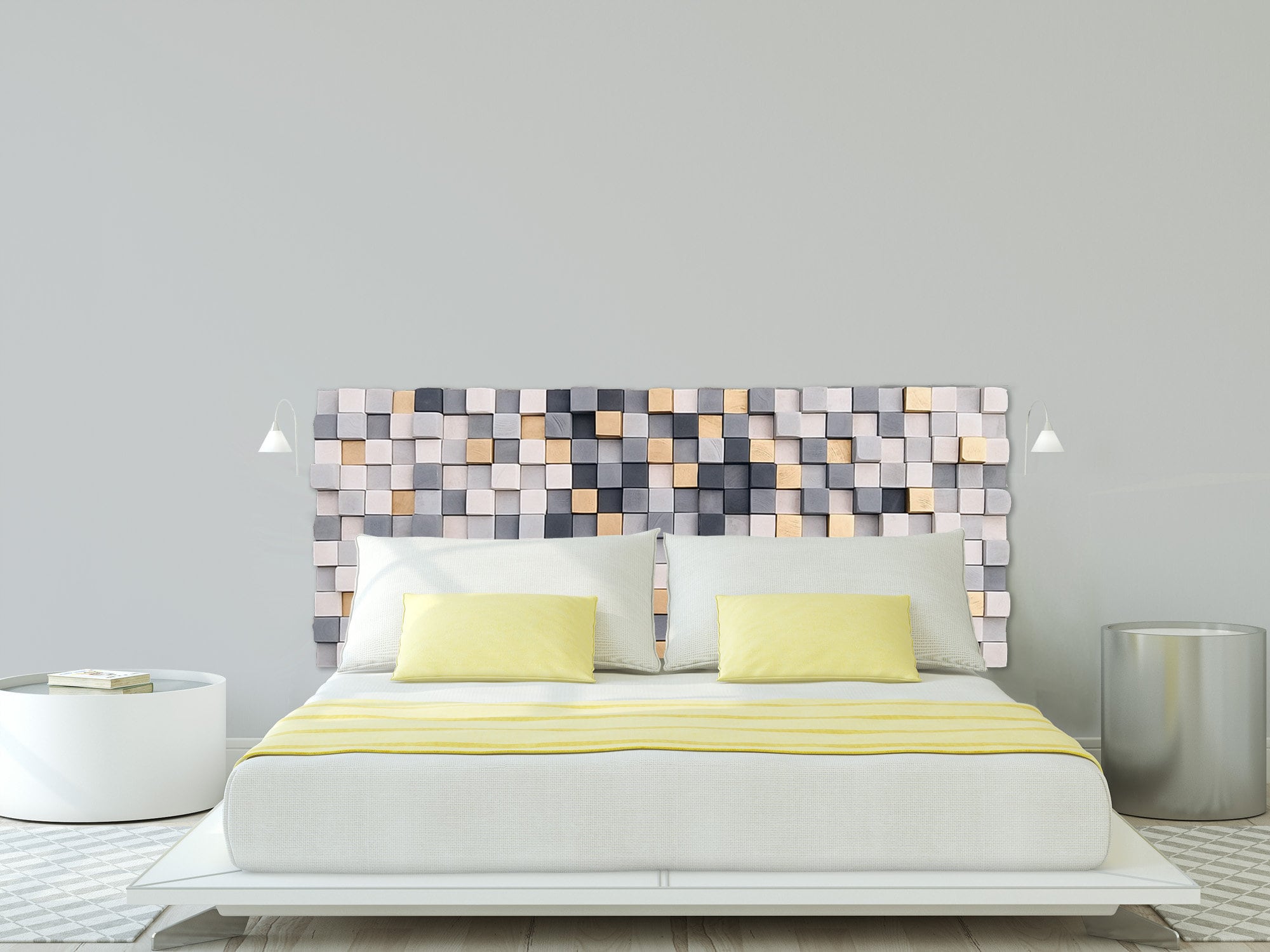 Holz Kingsize-Kopfteil für Schlafzimmer Dekor Holz-Wand-Kunst | Etsy