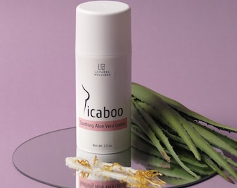 Picaboo Aloe Vera Soothing Lotion, Nourishing Skin Moisturizer, Natural Ingredients for Red, Itchy Skin Relief, Ideal Wellness Gift