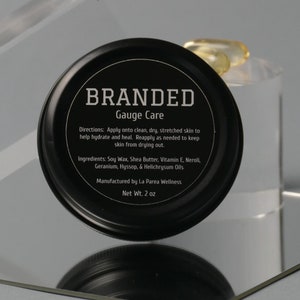 Organic Gauge Care Balm - Hydrating & Healing Piercing Ointmen, Gentle Daily Gauge Care - Skin Soothing Solution