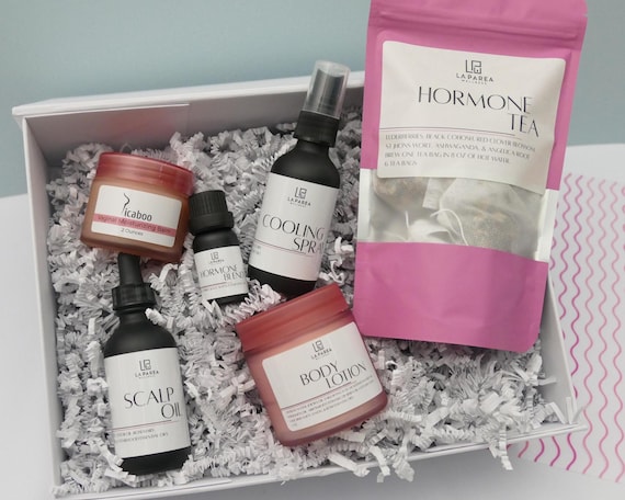 Perimenopause Relief Wellness Box, Hormone Support + Natural Self-Care Gift, Hot Flash & Mood Balance Kit